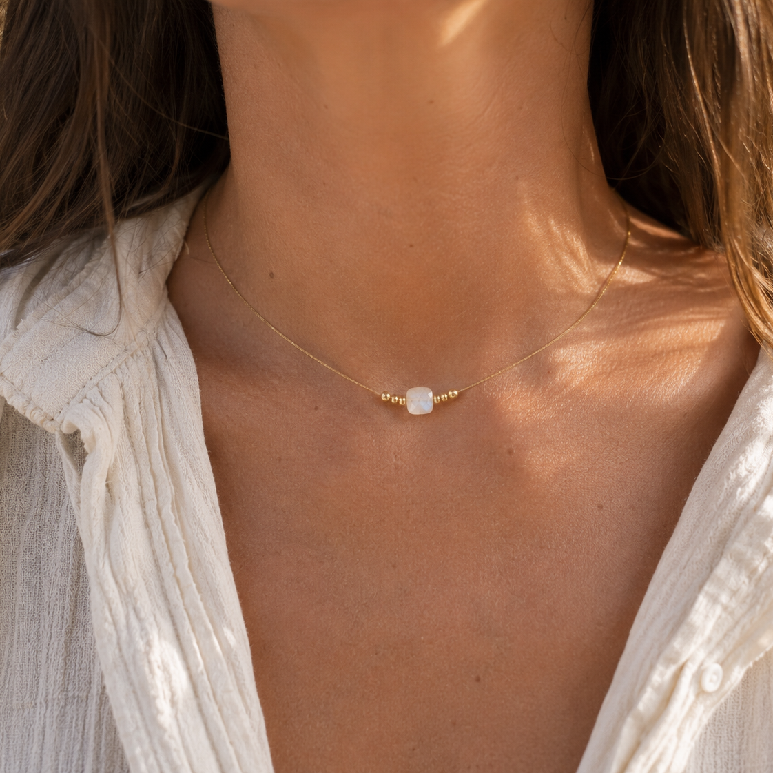 ABBY | Collier pierre taillée