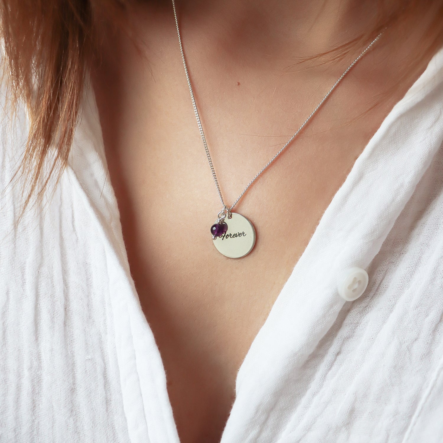 Collier médaille à graver argent 925 - Hipsy