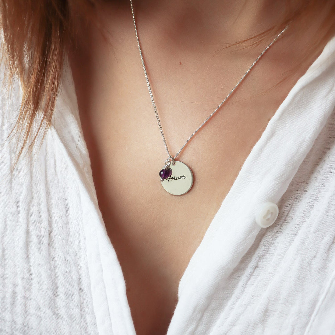 Collier médaille à graver argent 925 - Hipsy
