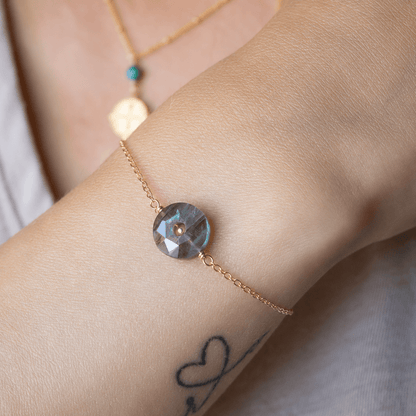 DAYA | Bracelet pierre "donut" - Hipsy