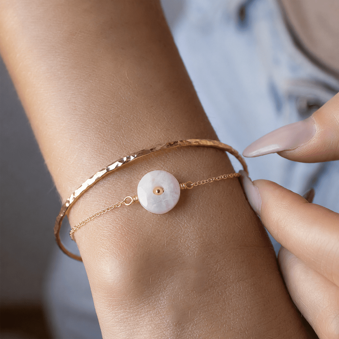 DAYA | Bracelet pierre "donut" - Hipsy