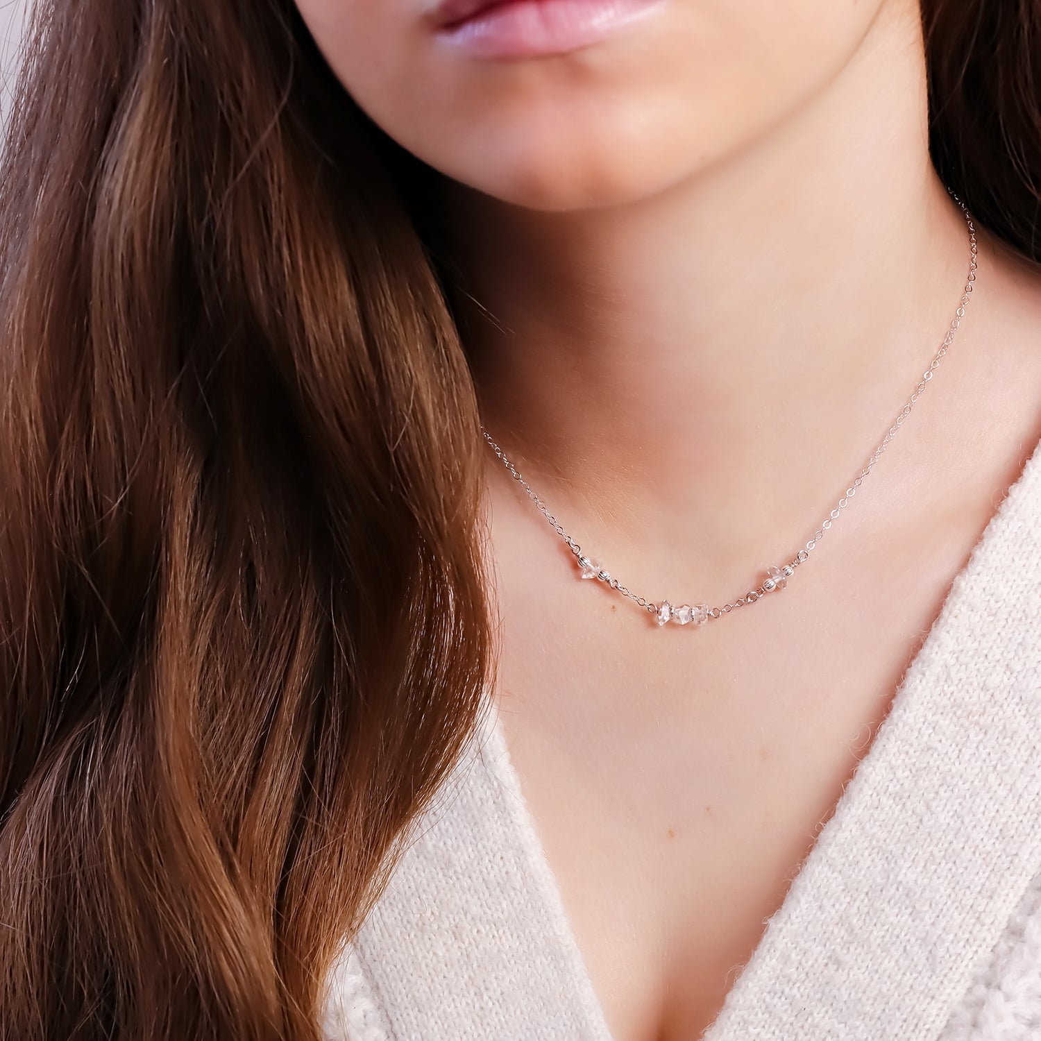 ERINE | Collier diamant Herkimer - Hipsy