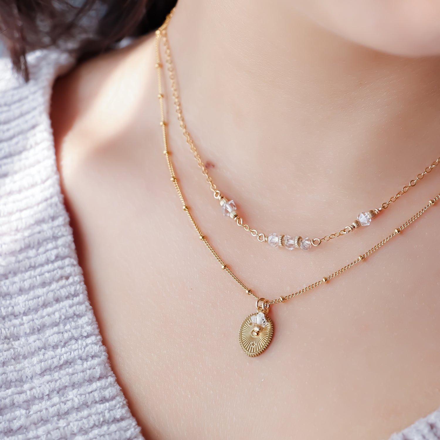ESLY | Collier diamant Herkimer - Hipsy