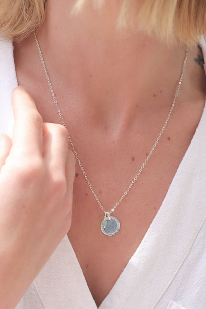 Ilhoa | Collier médaille torsade à graver argent 925 - Hipsy