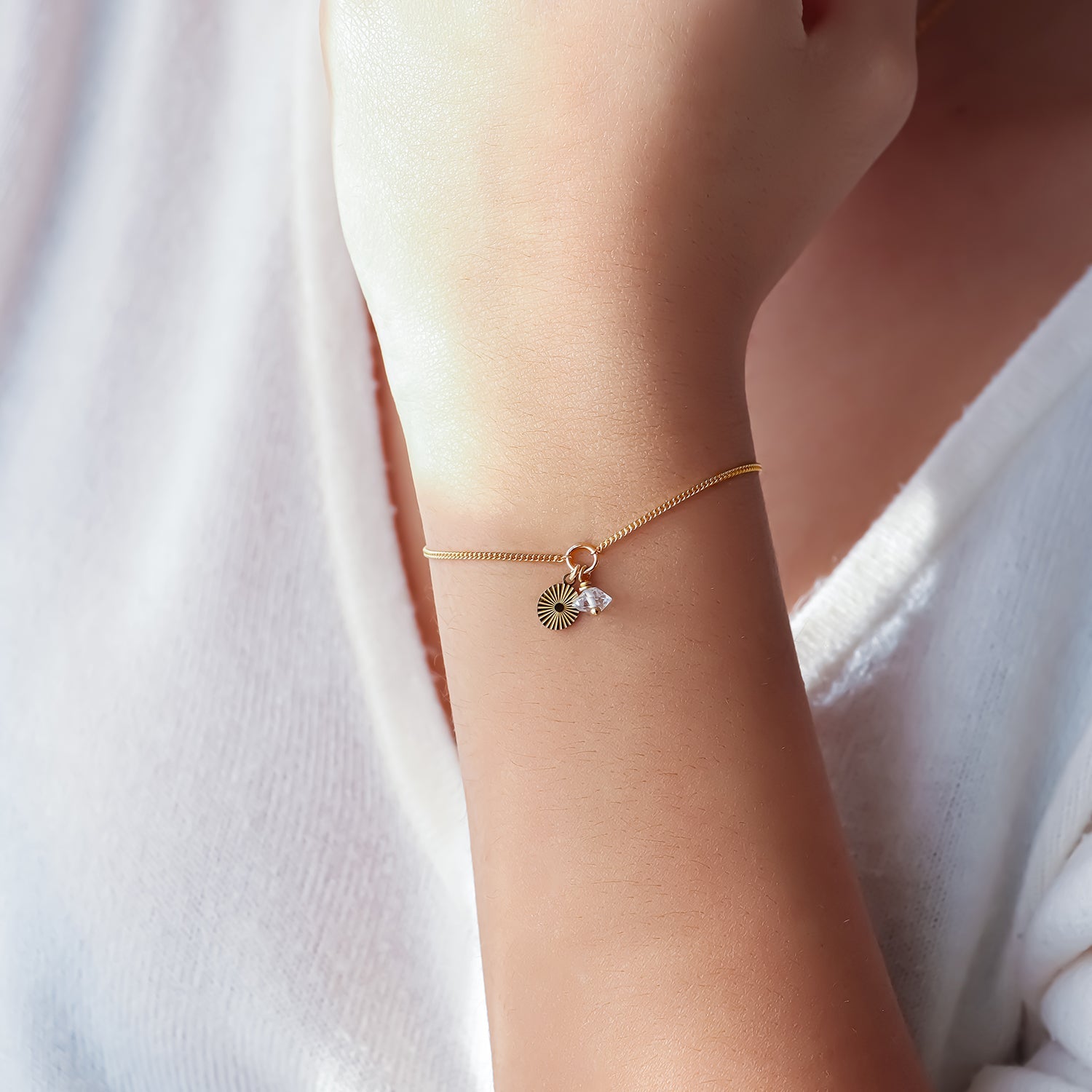 JOA | Bracelet diamant Herkimer - Hipsy