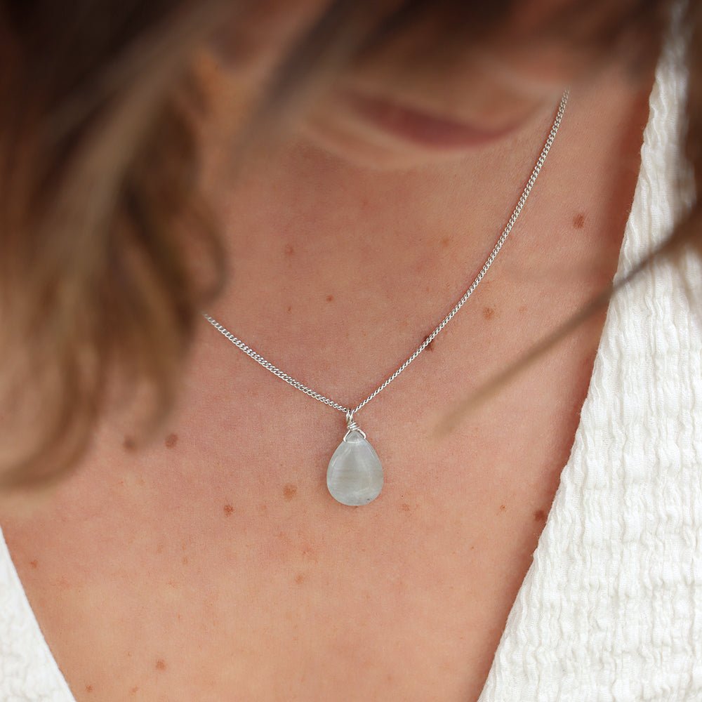 LILOU | Collier aigue - marine - Hipsy