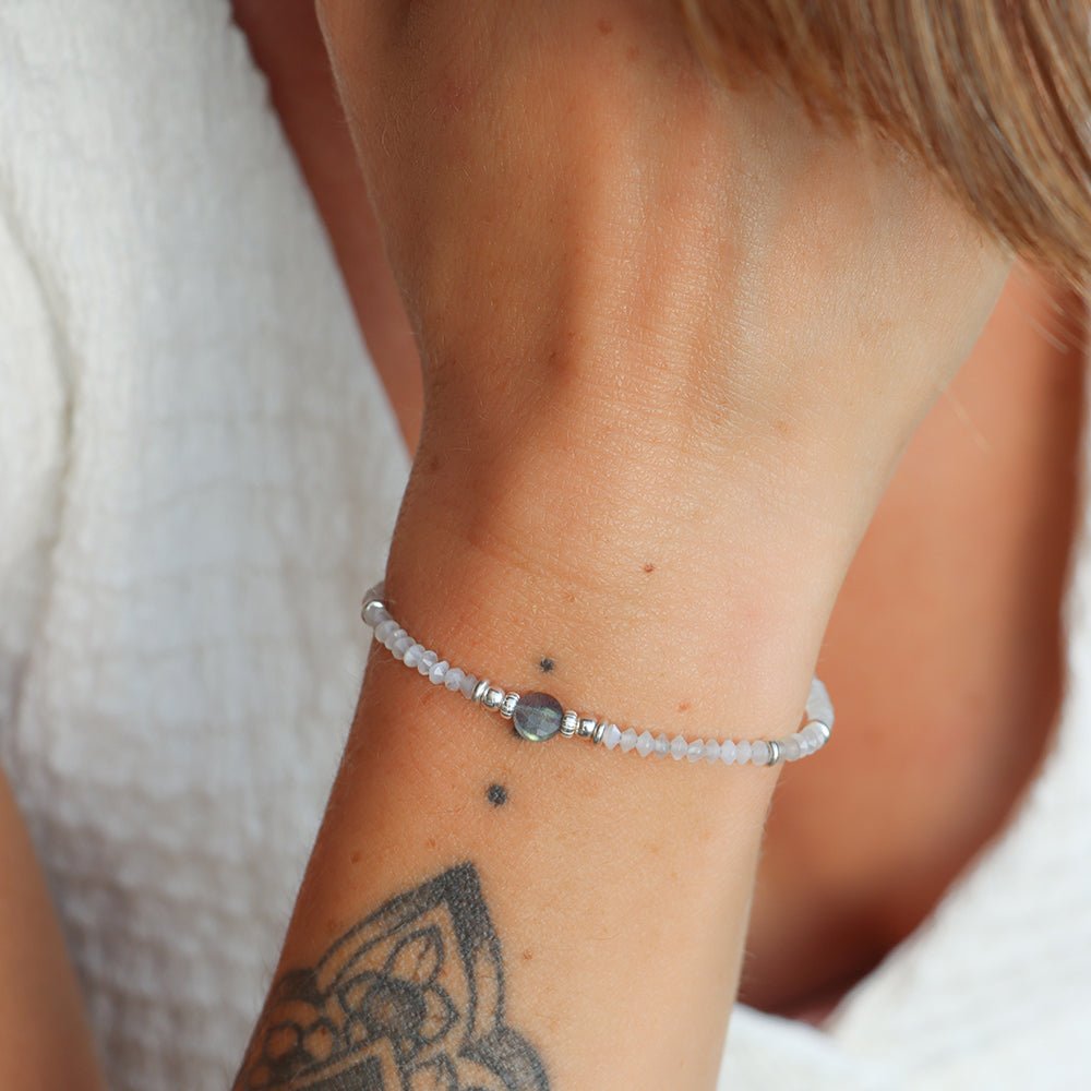 NIKI | Bracelet labradorite pierre de lune - Hipsy