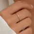 NOLA | Fine bague martelée - Hipsy