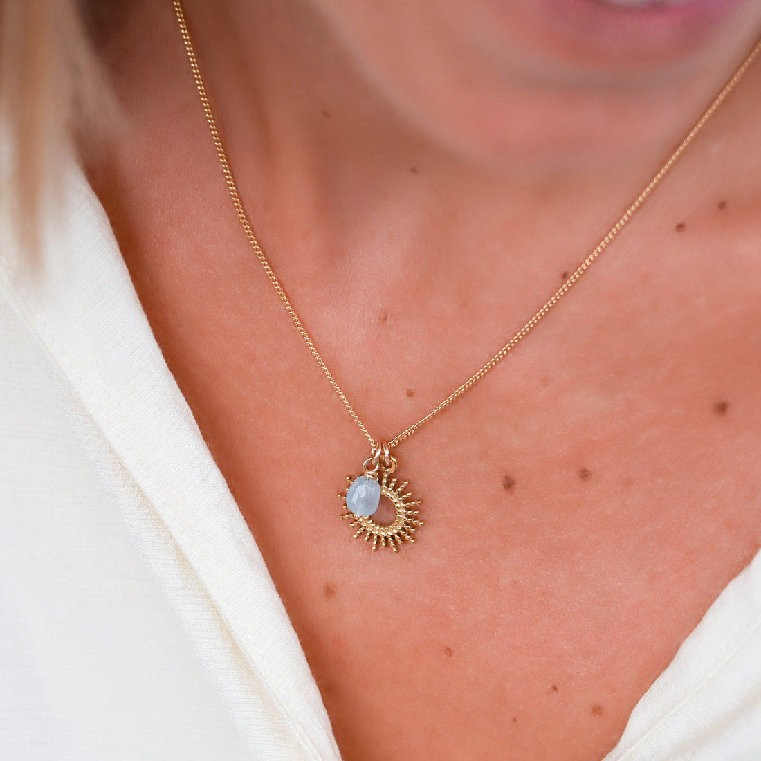 SILA | Collier aigue - marine - Hipsy