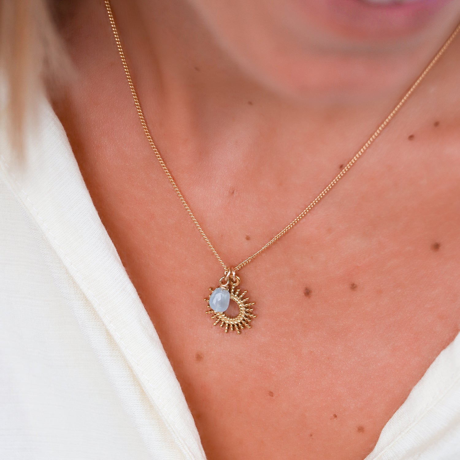 SILA | Collier aigue - marine - Hipsy