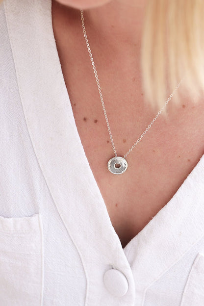 Syan | Collier donut à graver argent 925 - Hipsy