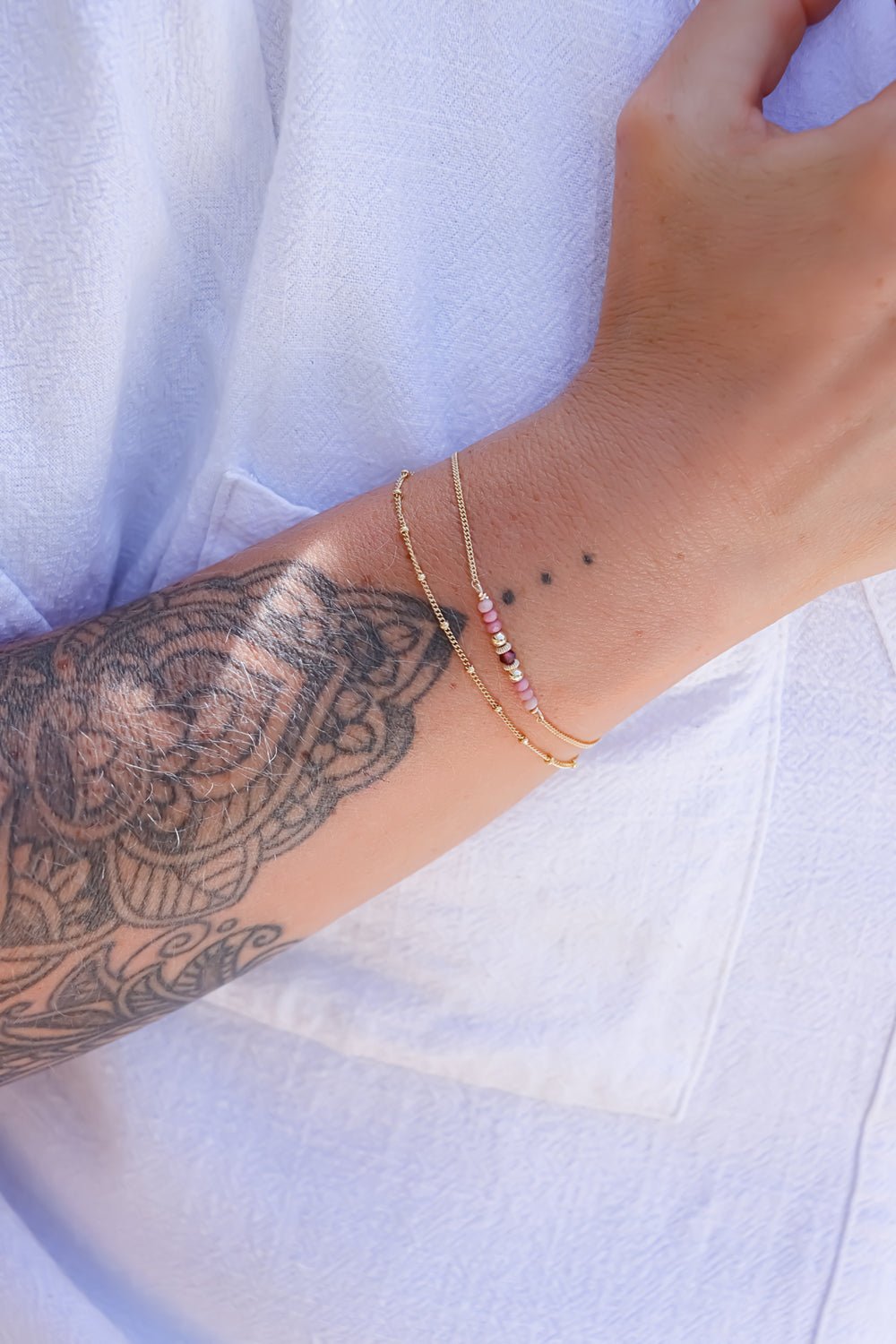 TILLY | BRACELET DOUBLE GOLD FILLED - Hipsy