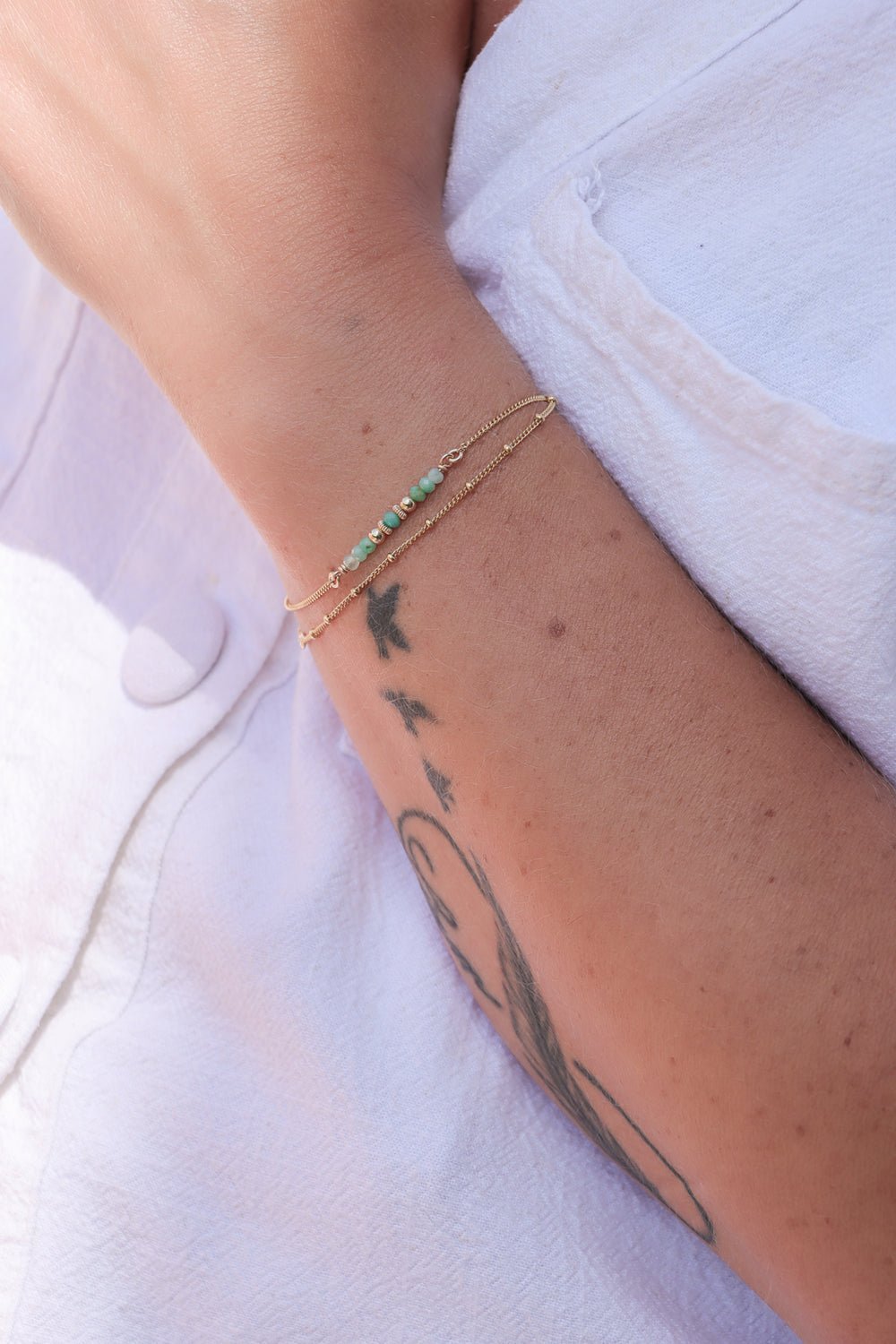 TILLY | BRACELET DOUBLE GOLD FILLED - Hipsy