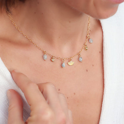 YELEN | Collier aigue - marine - Hipsy