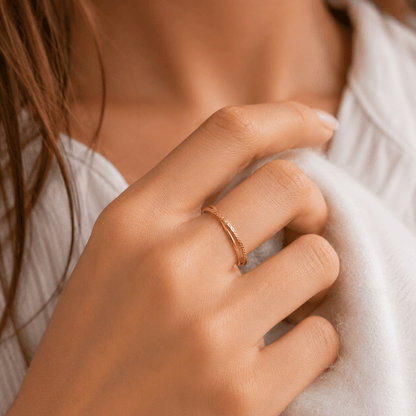 YENI | Bague 2 anneaux entrelacés - Hipsy