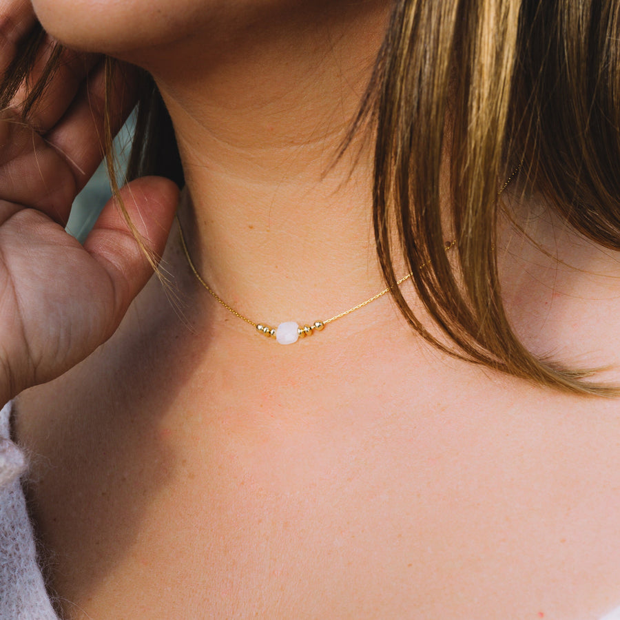 Abby | Collier pierre de lune / labradorite - Hipsy