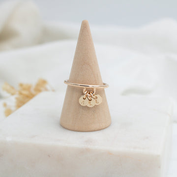 Lee | Bague personnalisable gold filled - Hipsy