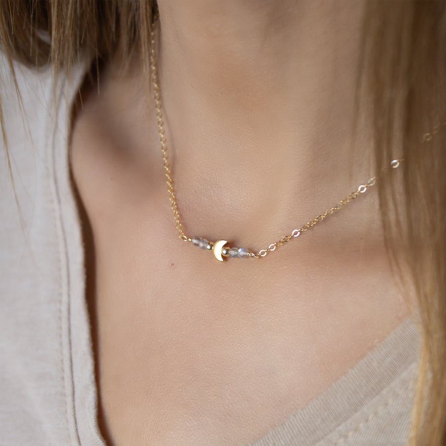 LUNA | Collier ras de cou Lune - Hipsy