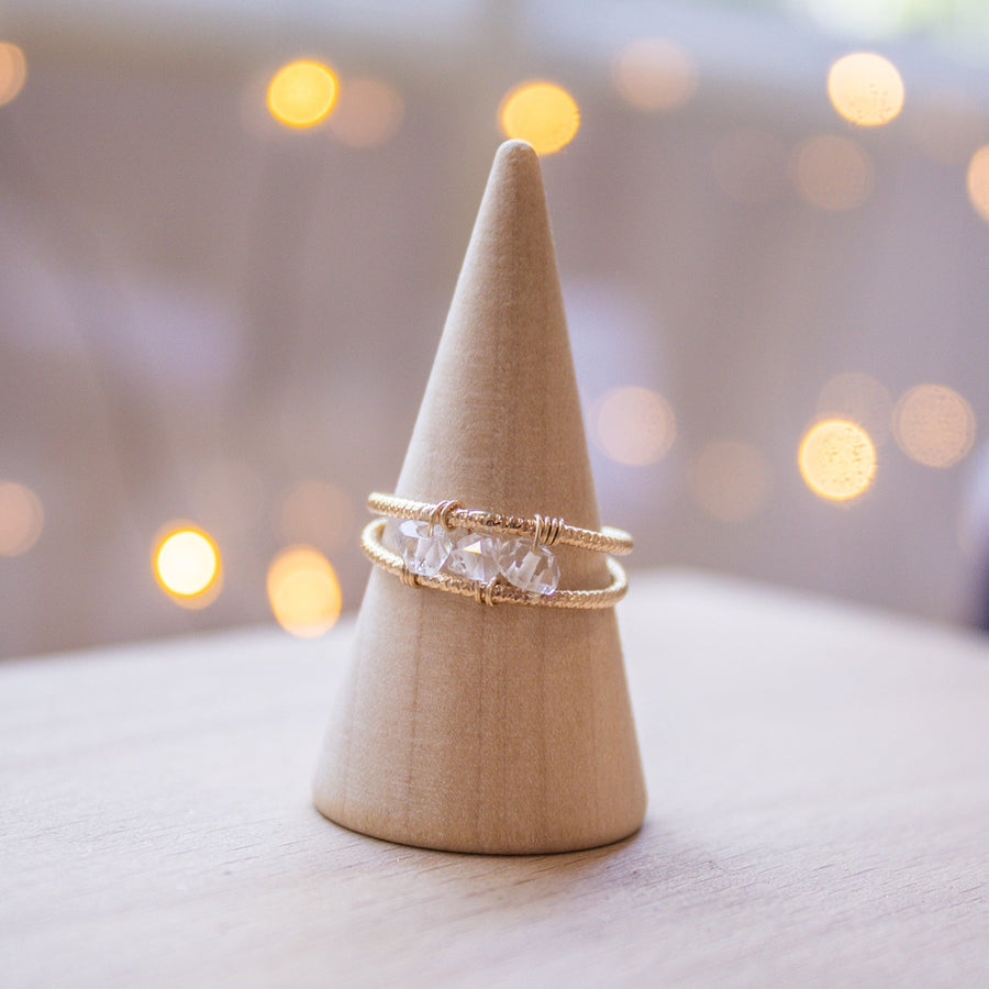 Ness | Bague double gold filled - Hipsy